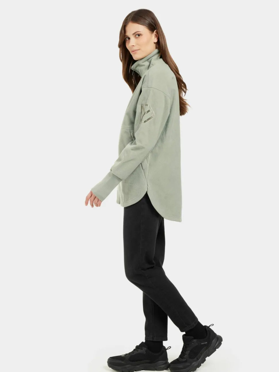 Didriksons Women's Ronja Full Zip Wilted Leaf