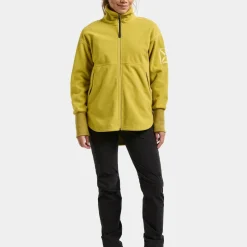 Didriksons Women's Ronja Full Zip Yellow Pollen