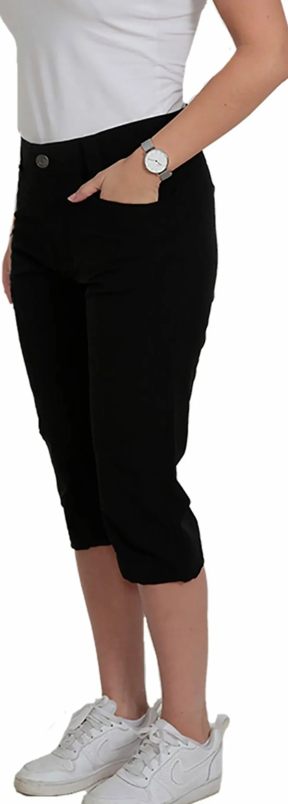 Dobsom Women's Moss Capri Black