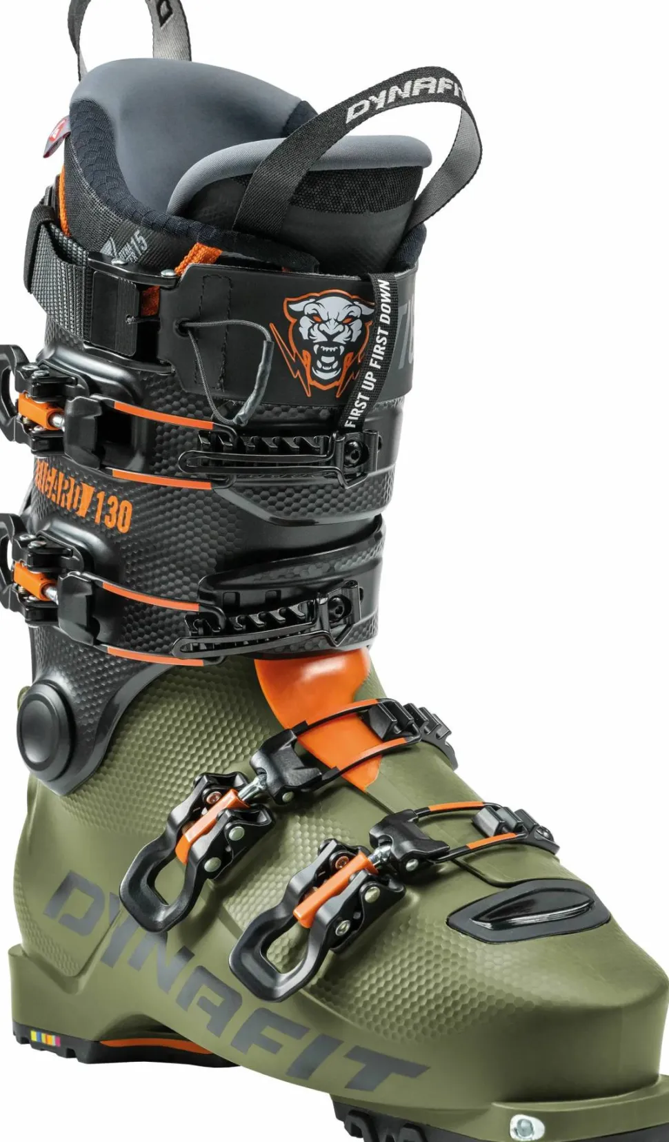 Dynafit Men's Tigard 130 Boot Capulet Olive/Fluo Orange