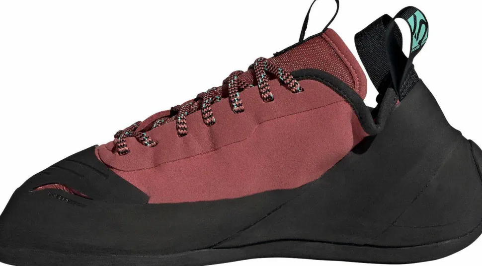 FiveTen Unisex Niad Lace Climbing Shoes Core Black/Crew Red/Acid Mint