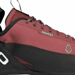 FiveTen Unisex Niad Lace Climbing Shoes Core Black/Crew Red/Acid Mint