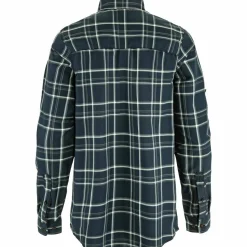Fjällräven Men's Abisko Hike Shirt Long Sleeve Dark Navy-chalk White