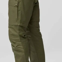 Fjällräven Men's Abisko Hybrid Trail Trousers Zip-Off Laurel Green