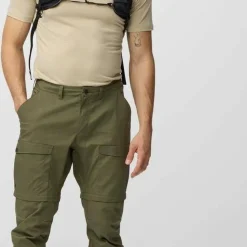 Fjällräven Men's Abisko Hybrid Trail Trousers Zip-Off Laurel Green