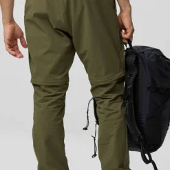 Fjällräven Men's Abisko Hybrid Trail Trousers Zip-Off Laurel Green