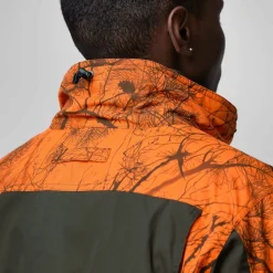 Fjällräven Men's Brenner Pro Padded Jacket Orange Multi Camo-Deep Forest