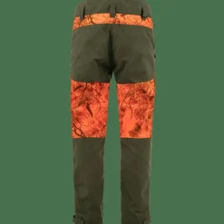 Fjällräven Men's Drev Hybrid Trousers Deep Forest-Orange Multi Camo