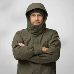 Fjällräven Men's Drev Hybrid Jacket Deep Forest-Orange Multi Camo