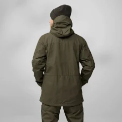 Fjällräven Men's Drev Hybrid Jacket Deep Forest-Orange Multi Camo