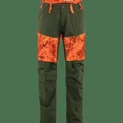 Fjällräven Men's Lappland Hybrid Trousers Orange Multi Camo-Deep Forest