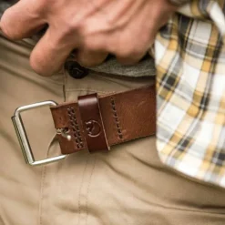 Fjällräven Singi Belt 4 cm Leather Brown