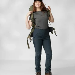 Fjällräven Women's Abisko Trail Stretch Trousers Deep Forest