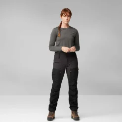 Fjällräven Women's Keb Trousers Curved Deep Forest-Laurel Green