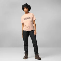 Fjällräven Women's Lush Logo T-Shirt Soft Jade