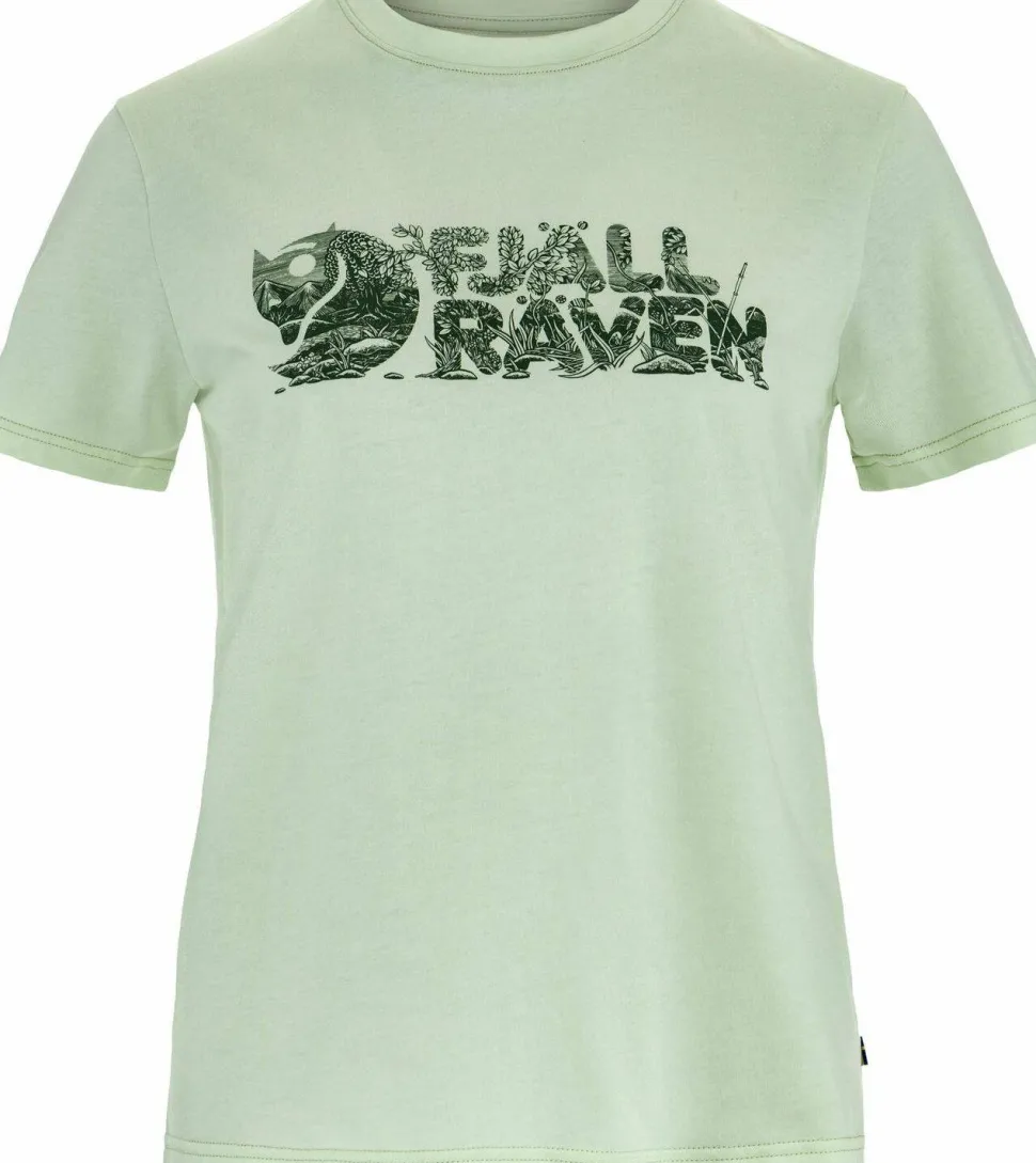 Fjällräven Women's Lush Logo T-Shirt Soft Jade