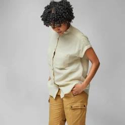 Fjällräven Women's Övik Hemp Shirt Short Sleeve Green