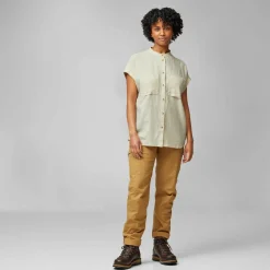 Fjällräven Women's Övik Hemp Shirt Short Sleeve Green