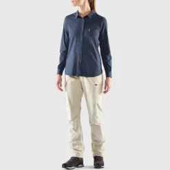 Fjällräven Women's Övik Lite Shirt Long Sleeve Navy