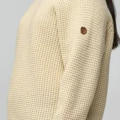 Fjällräven Women's Övik Waffle Knit Light Beige