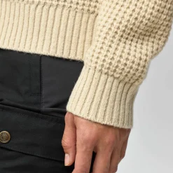 Fjällräven Women's Övik Waffle Knit Light Beige