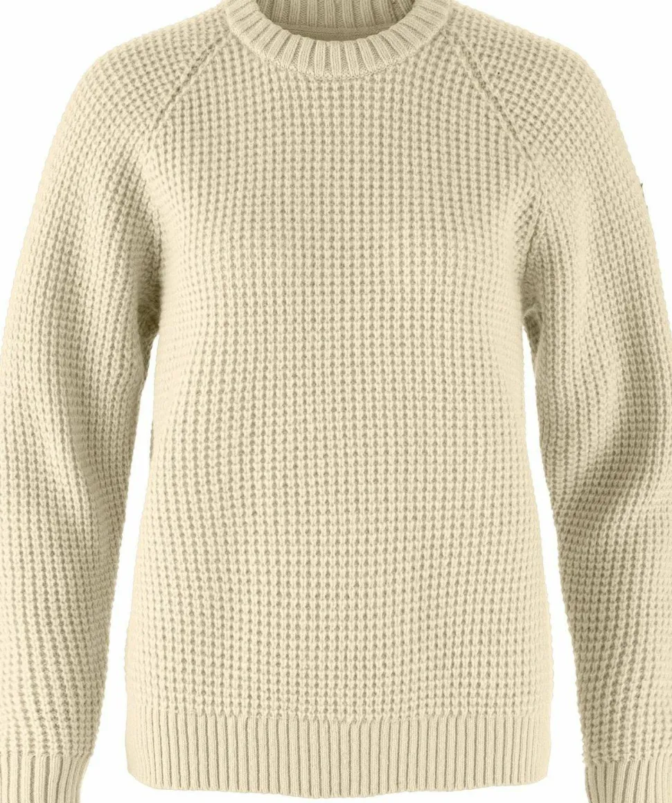 Fjällräven Women's Övik Waffle Knit Light Beige