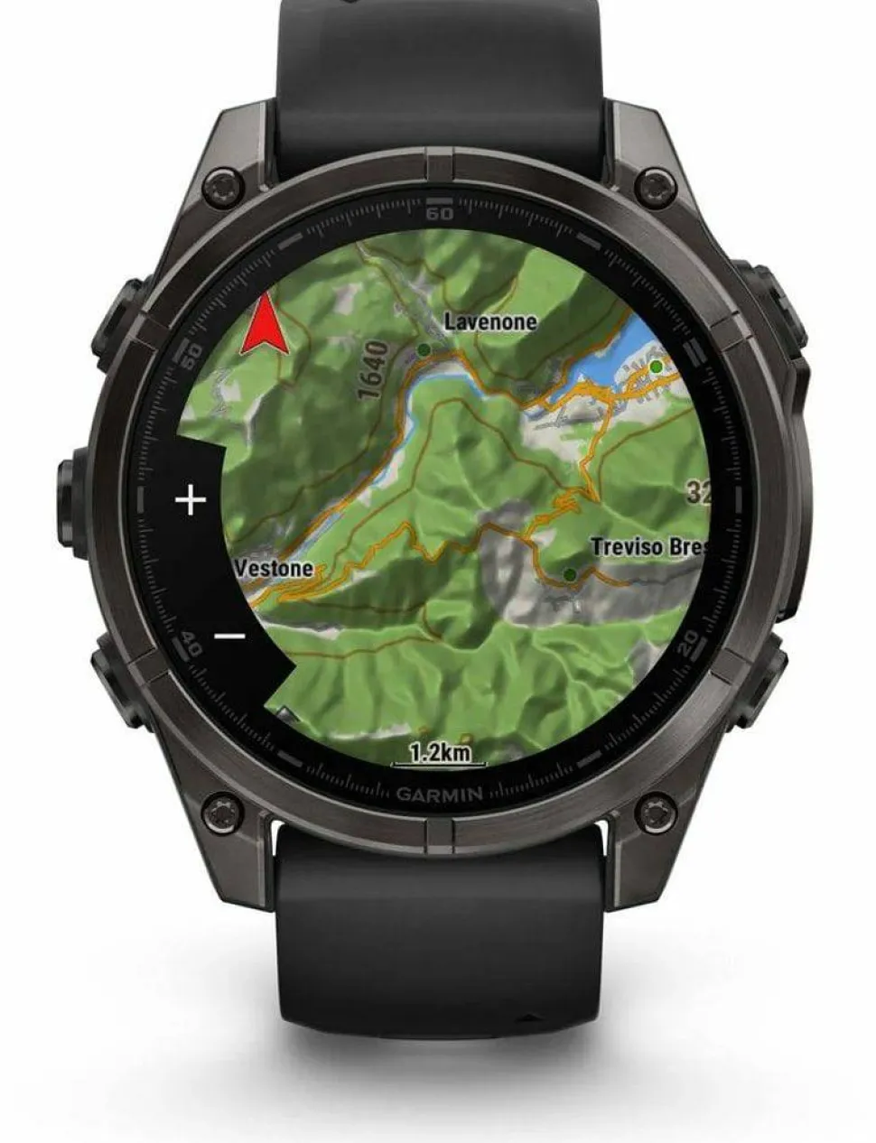 Garmin Fenix 8 Amoled 47mm, Sapphire Carbon Gray DLC Titanium - Black/Pebble Grey Silicone Strap