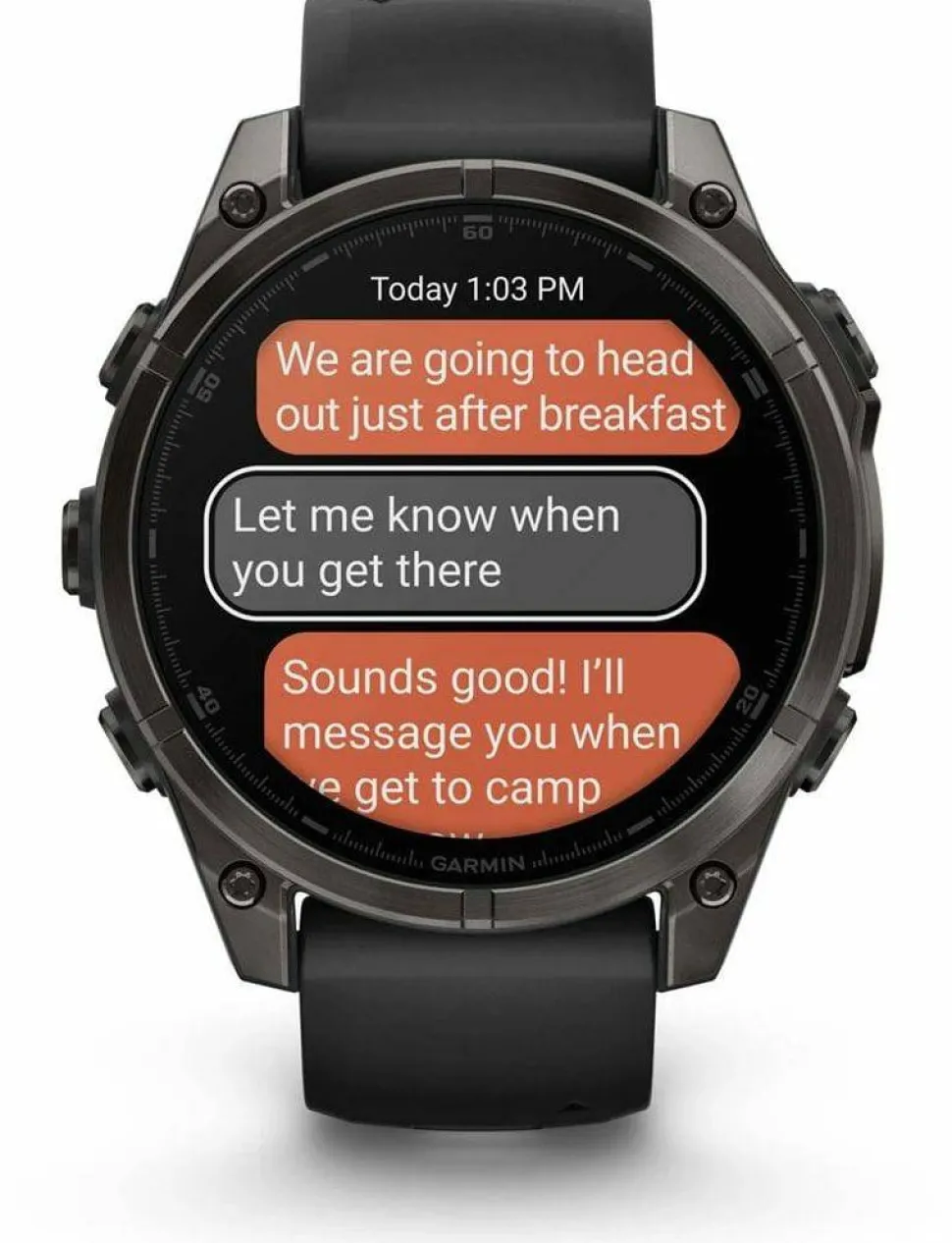 Garmin Fenix 8 Amoled 47mm, Sapphire Carbon Gray DLC Titanium - Black/Pebble Grey Silicone Strap