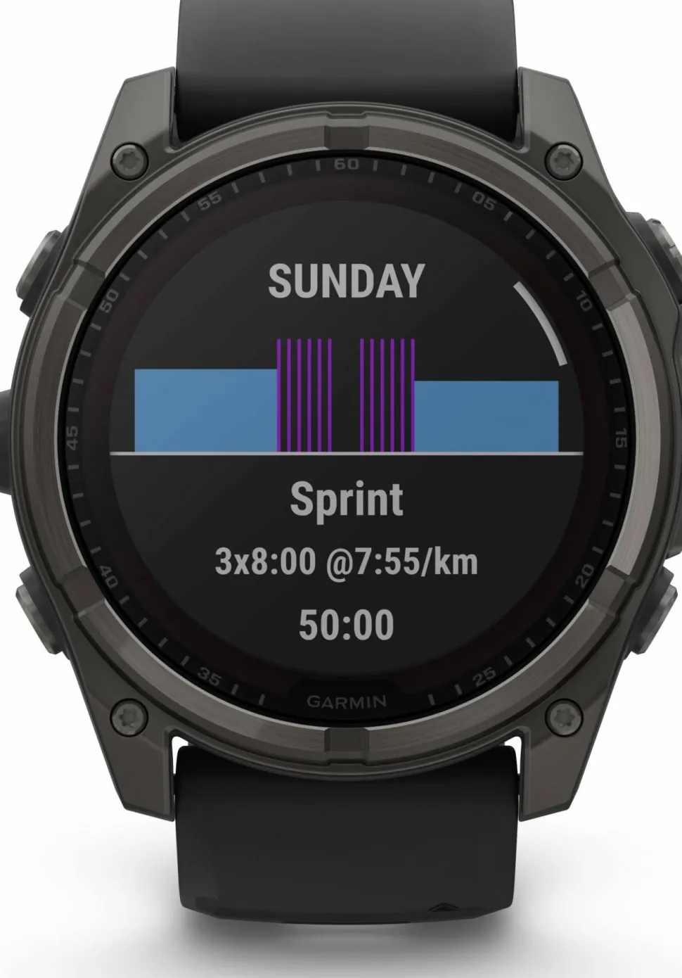 Garmin Fenix 8 Solar 51mm, Sapphire Solar Carbon Gray DLC Titanium - Black/Pebble Grey Silicone Strap