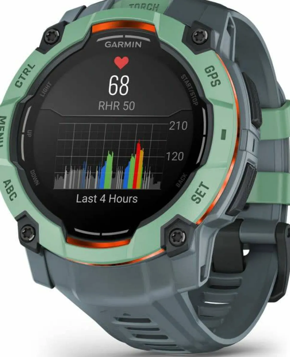 Garmin Instinct 3 AMOLED, 50mm Neotropic Bezel With Twilight Band