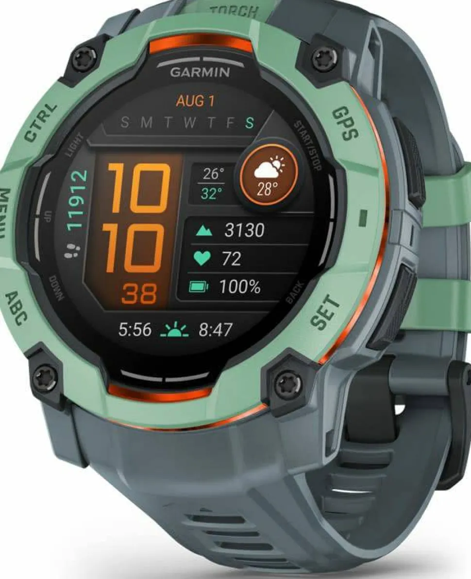Garmin Instinct 3 AMOLED, 50mm Neotropic Bezel With Twilight Band