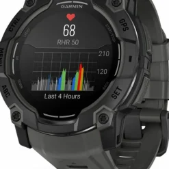 Garmin Instinct 3 AMOLED, 50mm Black Bezel With Charcoal Band