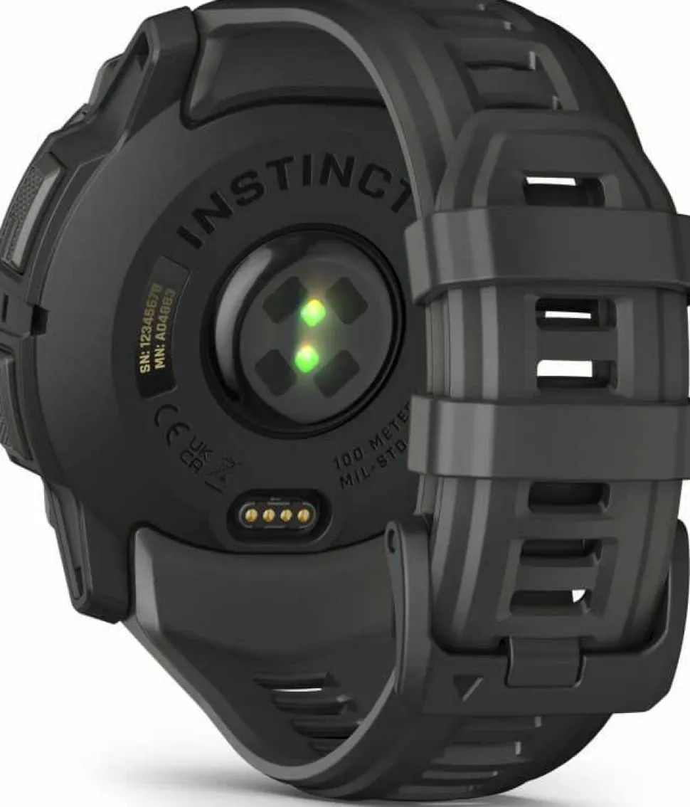Garmin Instinct 3 AMOLED, 50mm Black Bezel With Charcoal Band