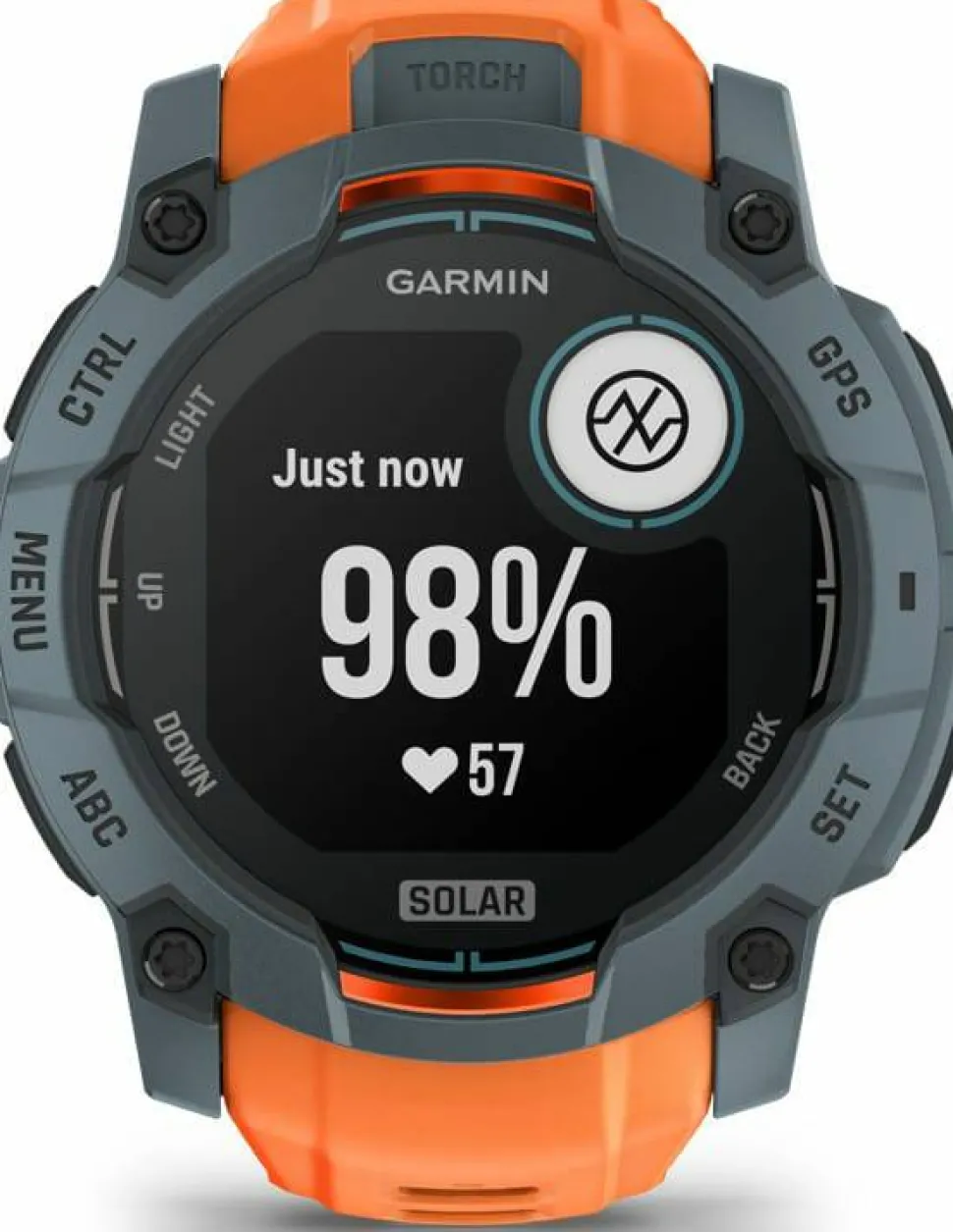 Garmin Instinct 3 Solar, 50 mm Twilight Bezel W/Solstice Band