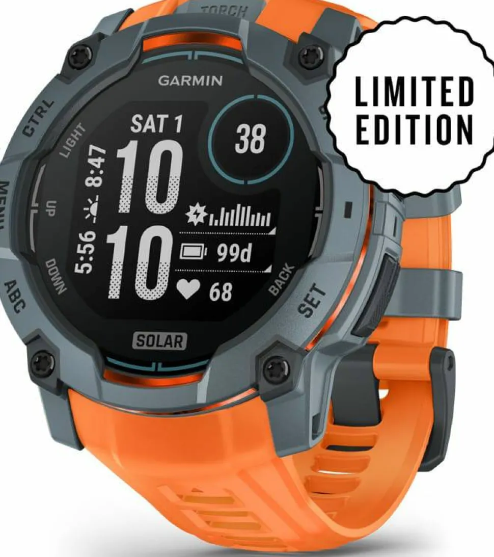 Garmin Instinct 3 Solar, 50 mm Twilight Bezel W/Solstice Band