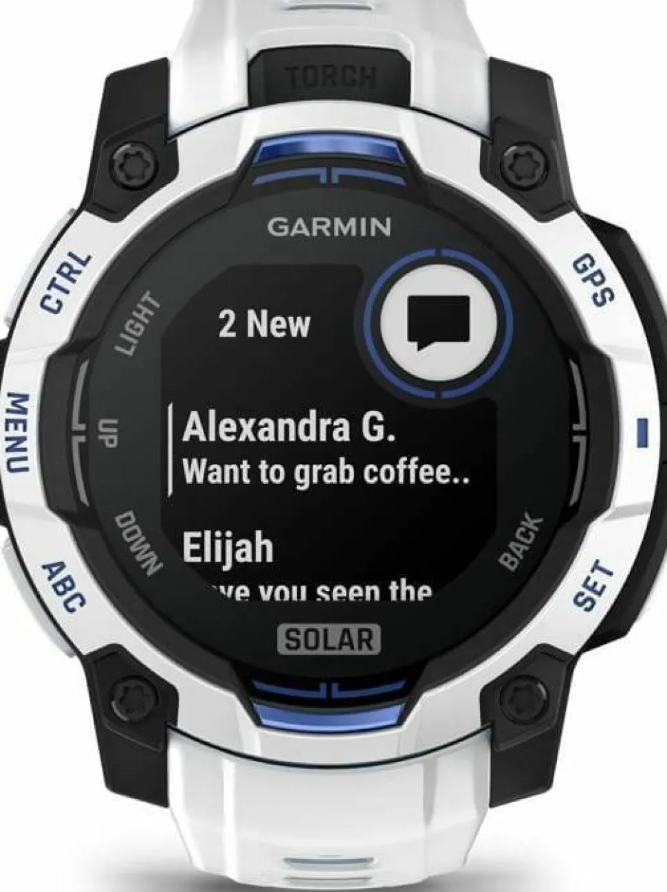 Garmin Instinct 3 Solar, 45mm Whitestone