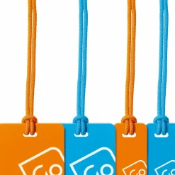 Go Travel Luggage Tags Family Pack Blue/Orange