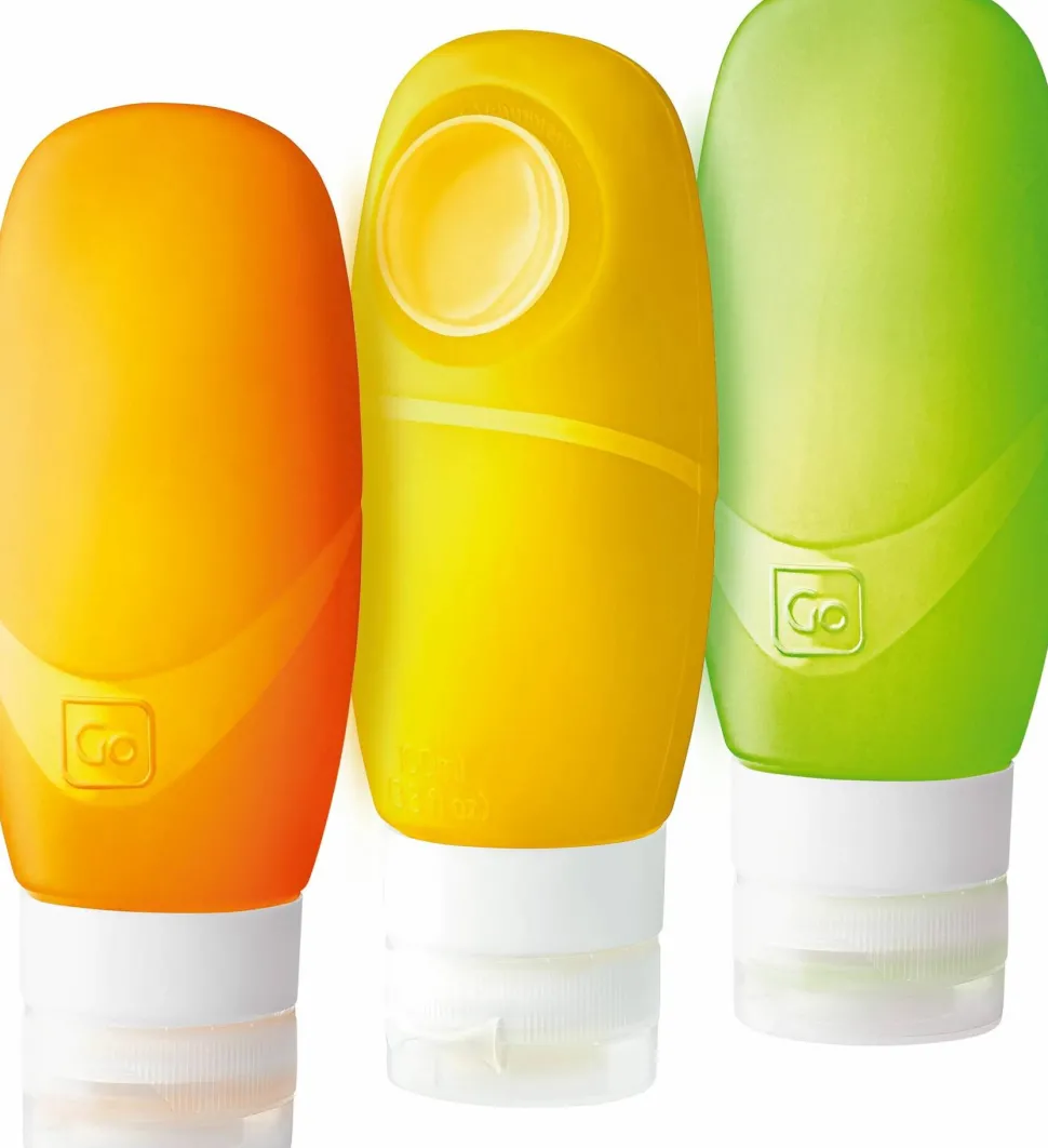 Go Travel Trio Squeezy Bottles (100 ml) Multi Colour