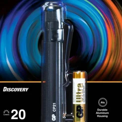 GP Batterier GP Discovery Penlight 20lm CP21 Black