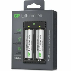 GP Batterier GP-Battery Li-ion 2 Slot Charger Black/Silver