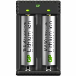 GP Batterier GP-Battery Li-ion 2 Slot Charger Black/Silver