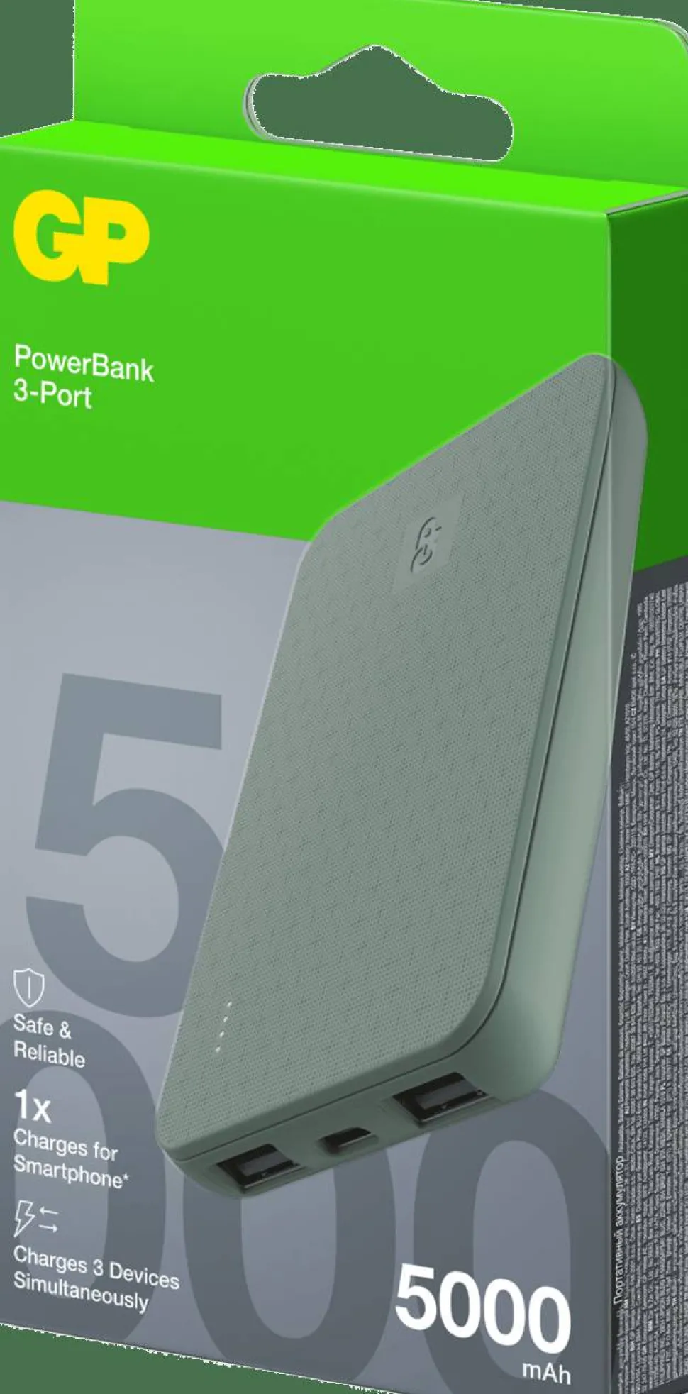 GP Batterier Powerbank Plus 5000 mAh Grey