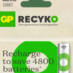 GP Batterier Recyko AA-Battery 2600mAh 4-Pack Nocolour