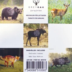 Grey Oak Targets For Airguns Multicolor