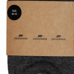 Gridarmor Heritage Merino Socks Mid Grey Melange