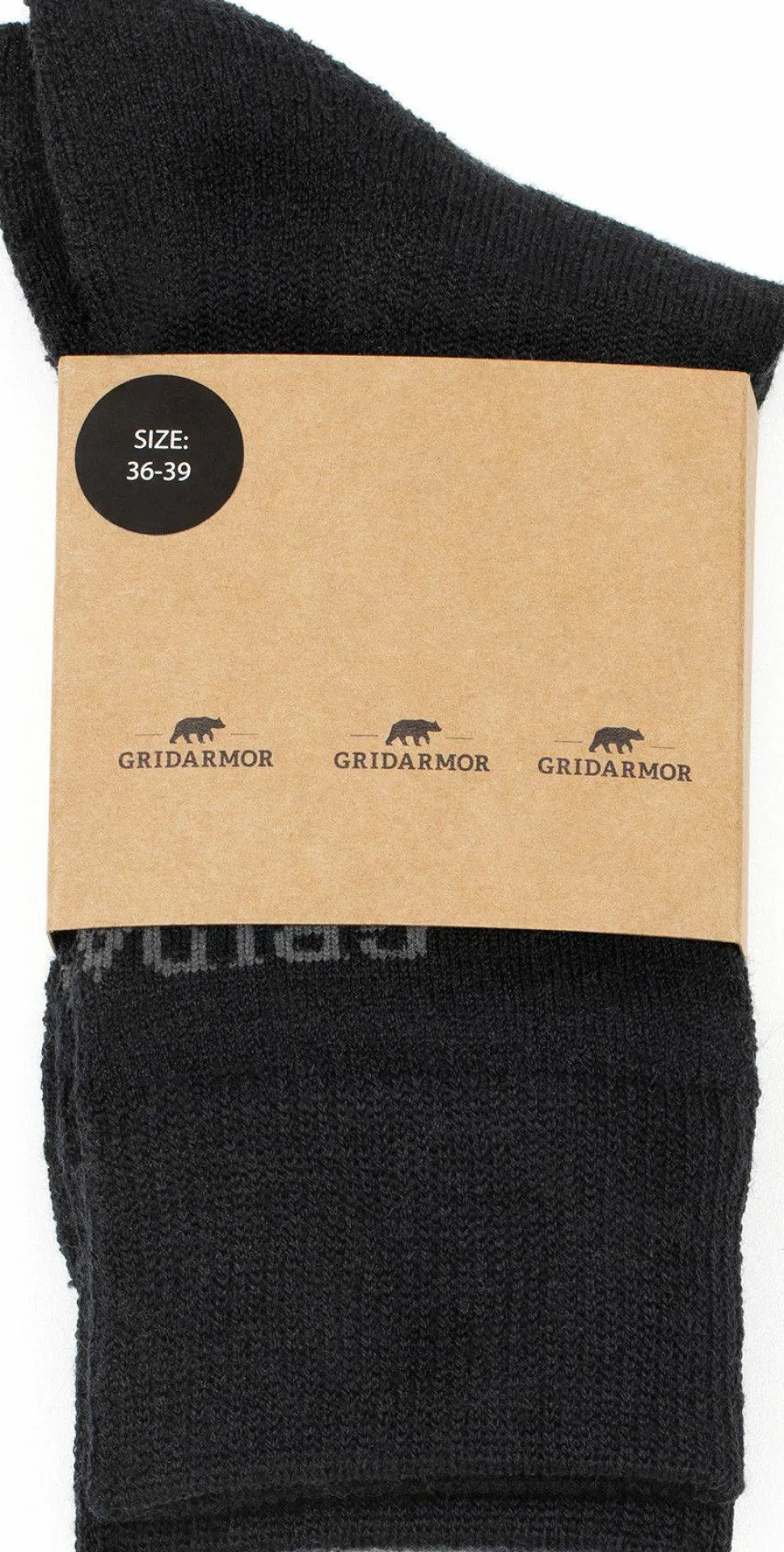 Gridarmor Hiking Wool Sock G2 Black Beauty
