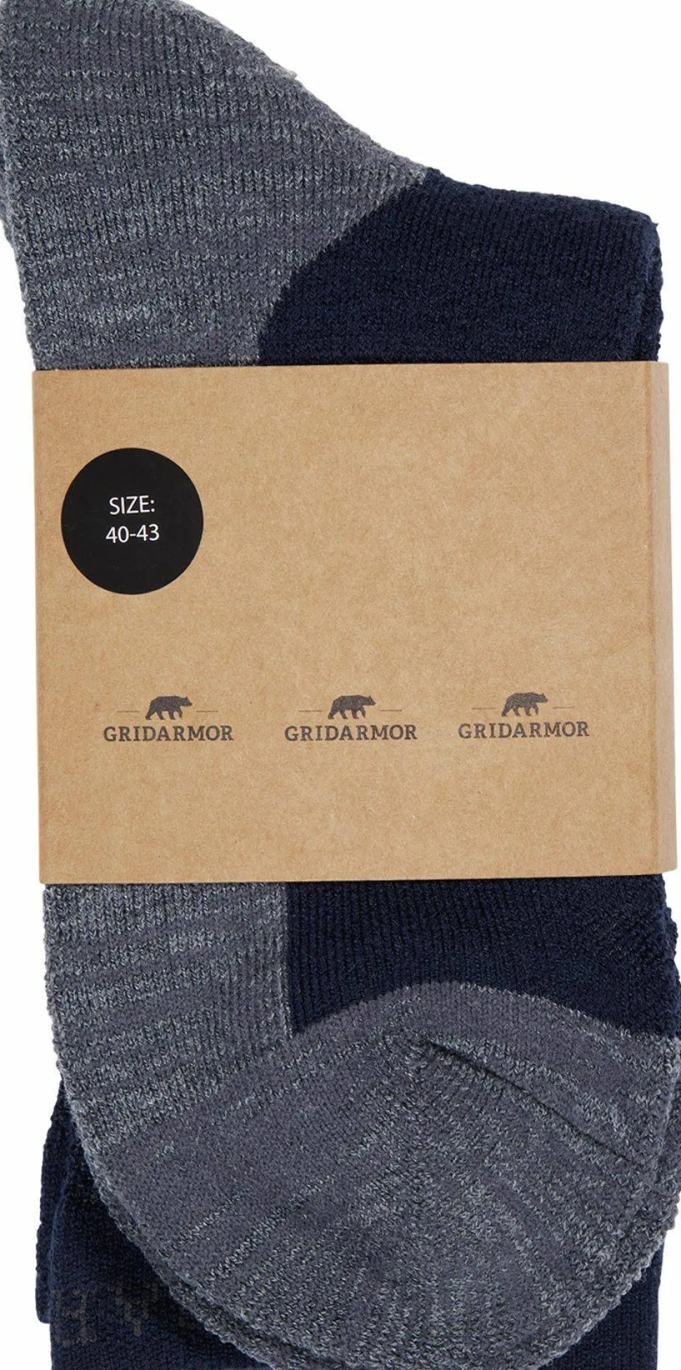 Gridarmor Merino Trekking Socks Navy Blazer