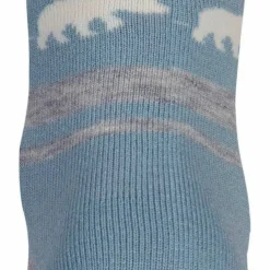 Gridarmor Striped Bear Merino Socks Blue Shadow