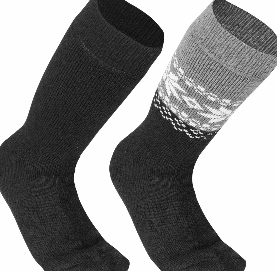 Gridarmor Unisex Alpacka Wool Heritage Socks 2-pack Black Beauty