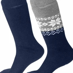 Gridarmor Unisex Alpacka Wool Heritage Socks 2-pack Navy Blazer